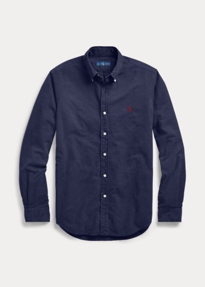 Polo Ralph Lauren Garment-Dyed Oxford Skjorte Herre Danmark (EQDKM0493)